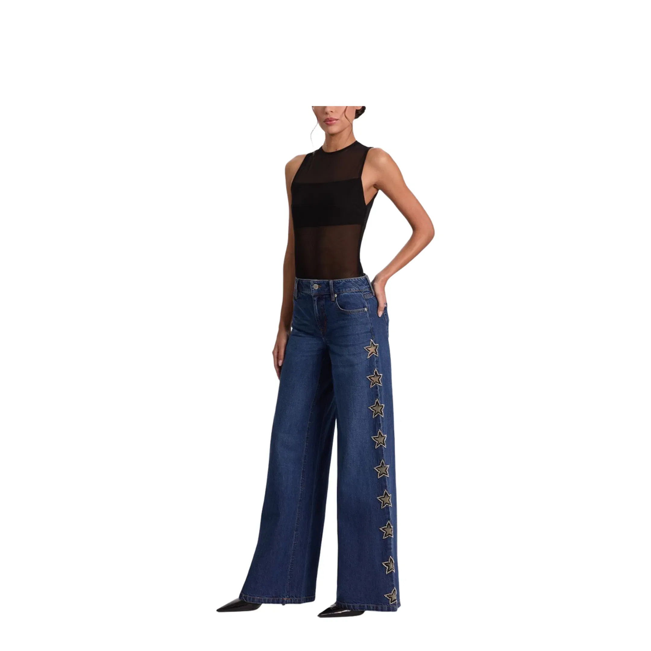 Amazing Embellished Jean In Dark Rinse