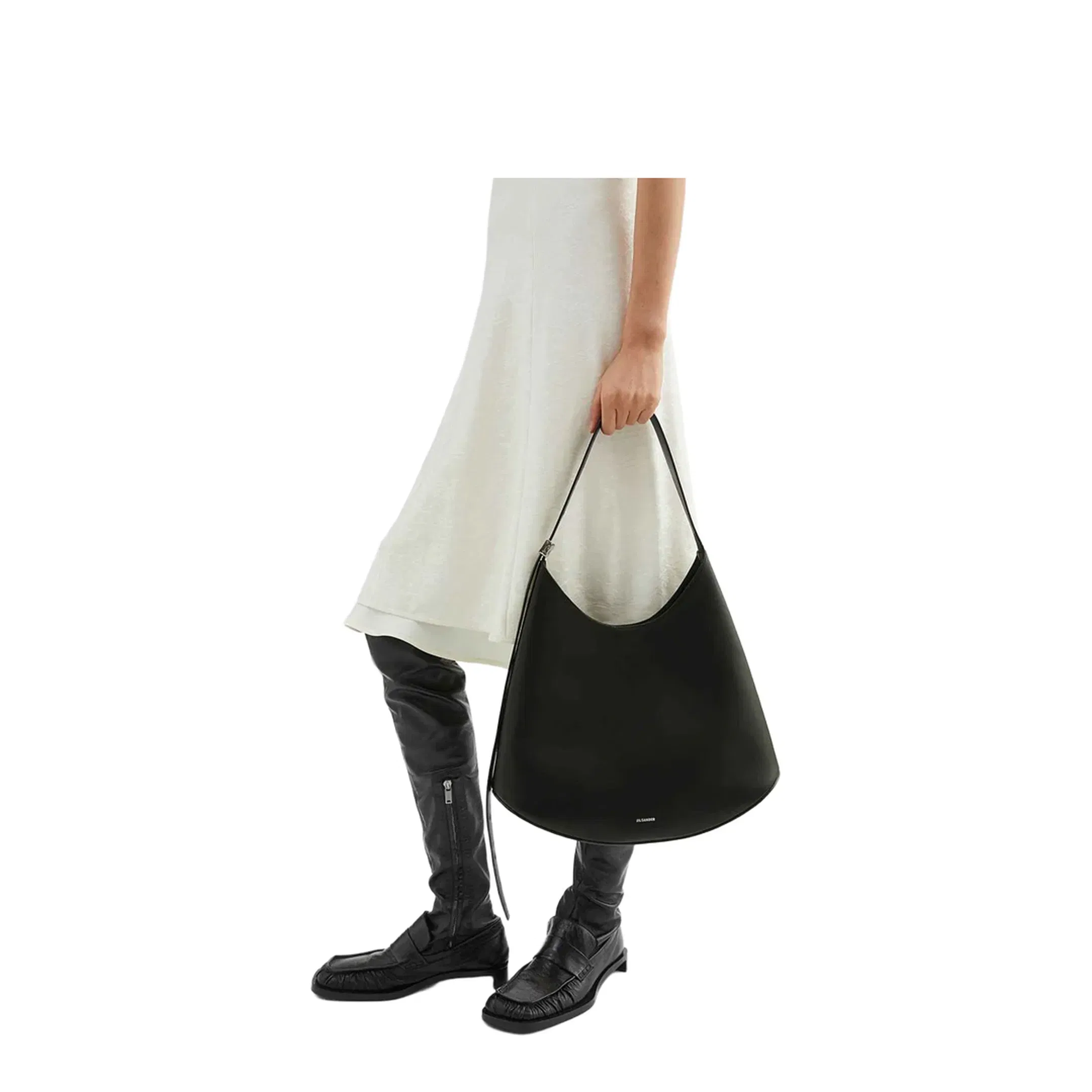 Eldorado Leather Shoulder Bag in Black