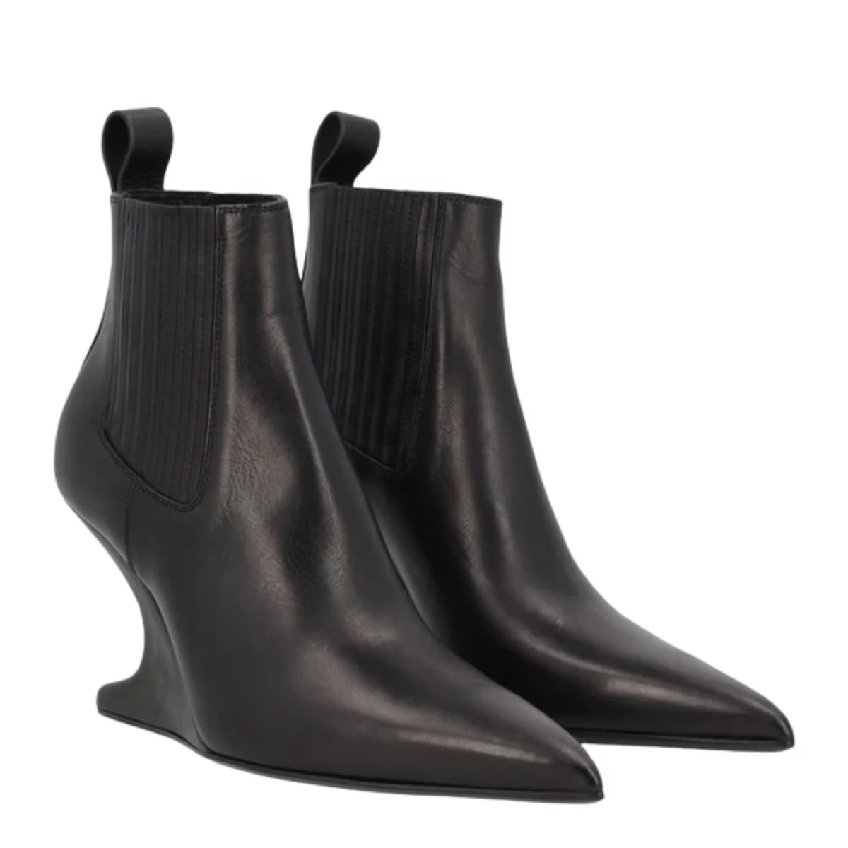 Rick Owens 80mm Sharp Ankle Boots Black