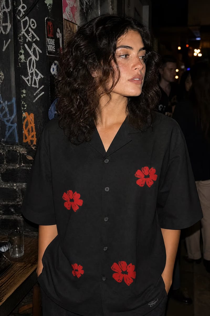 Voyd Elegy in Red Black Bowling Shirt