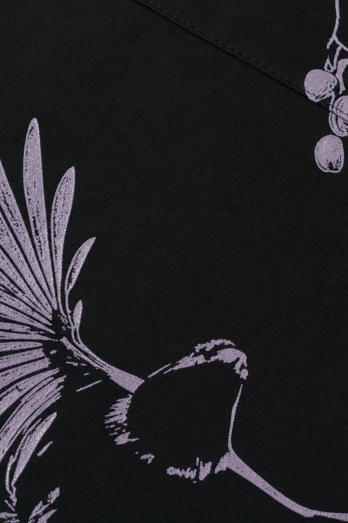 Voyd Obsidian Wings black Bowling Shirt