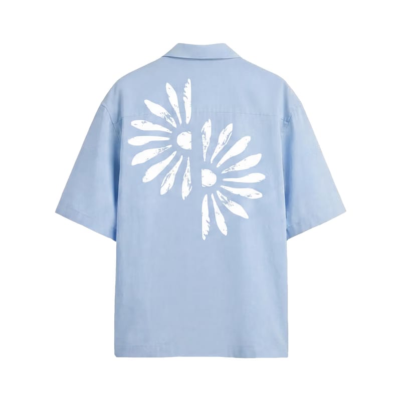 Voyd Petal Syndicate Ice Blue Bowling Shirt