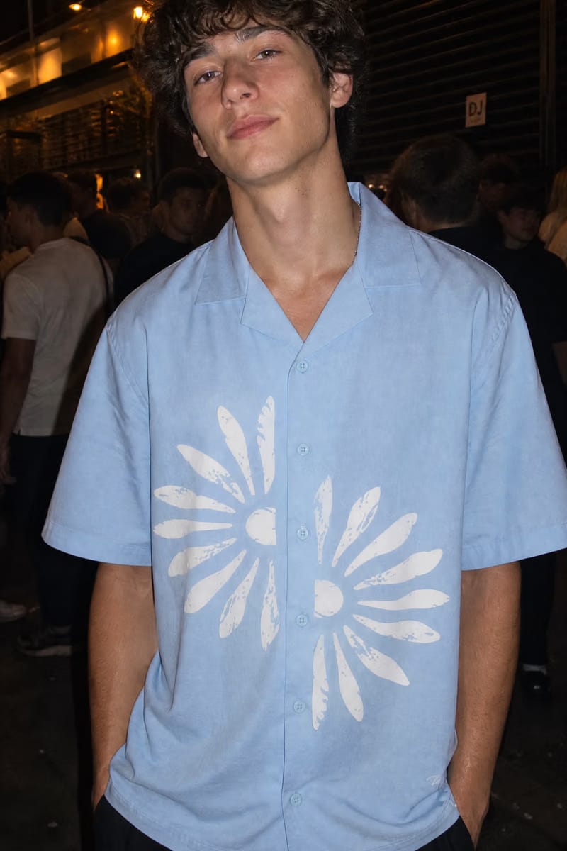 Voyd Petal Syndicate Ice Blue Bowling Shirt