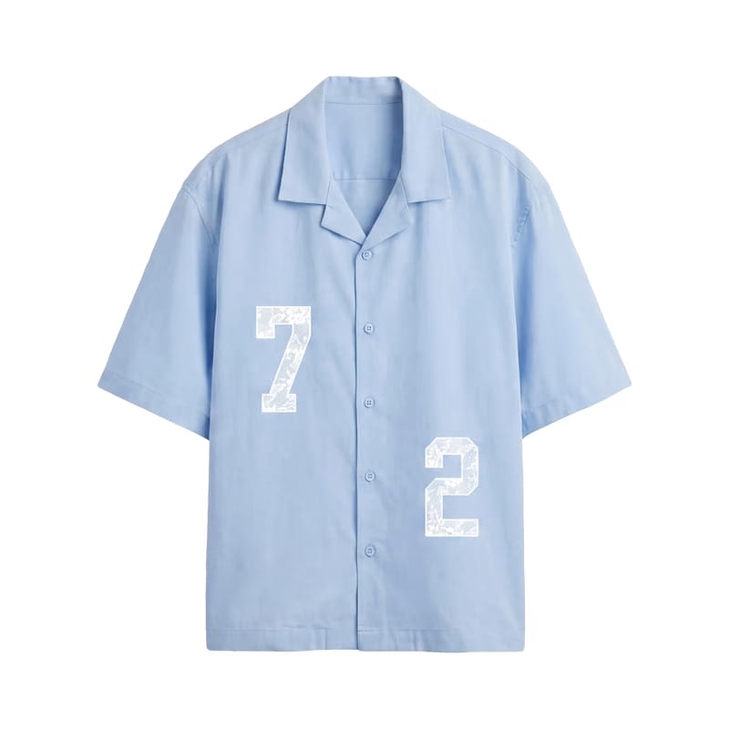 Voyd Rule 72 Ice Blue Bowling Shirt