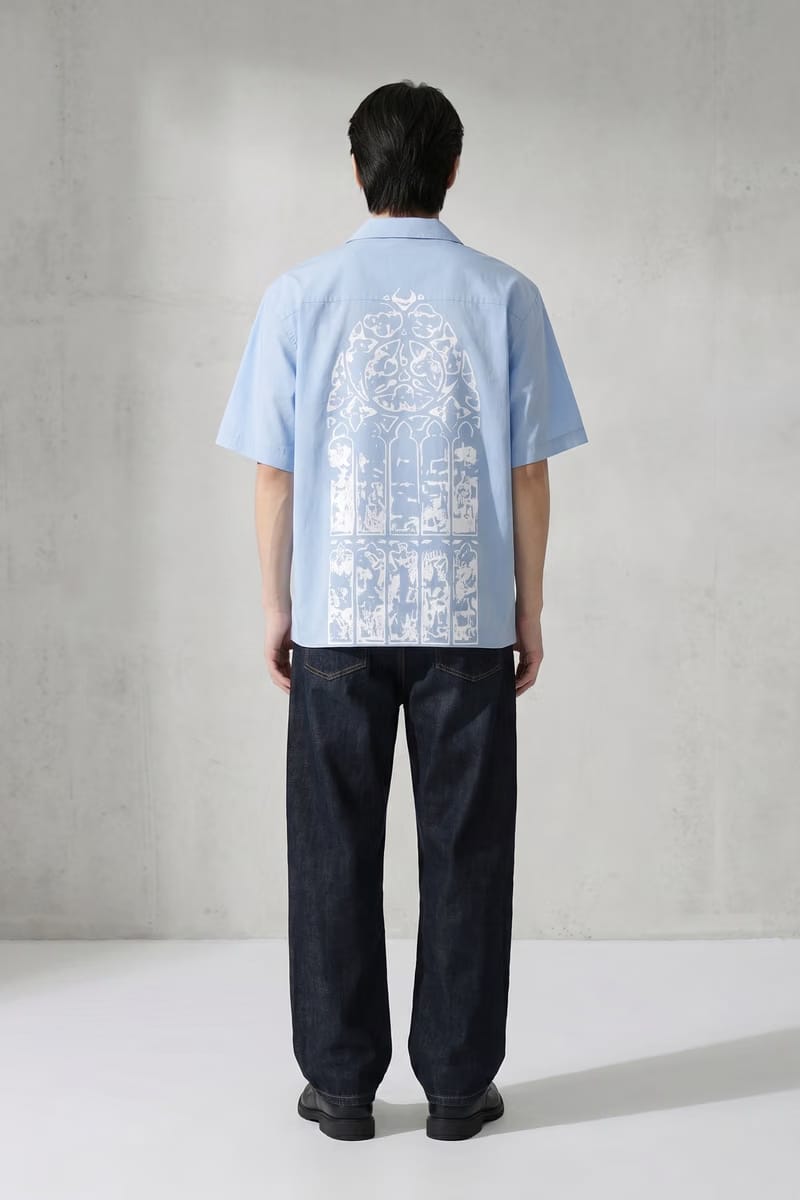 Voyd Silent Riot Ice Blue Bowling Shirt