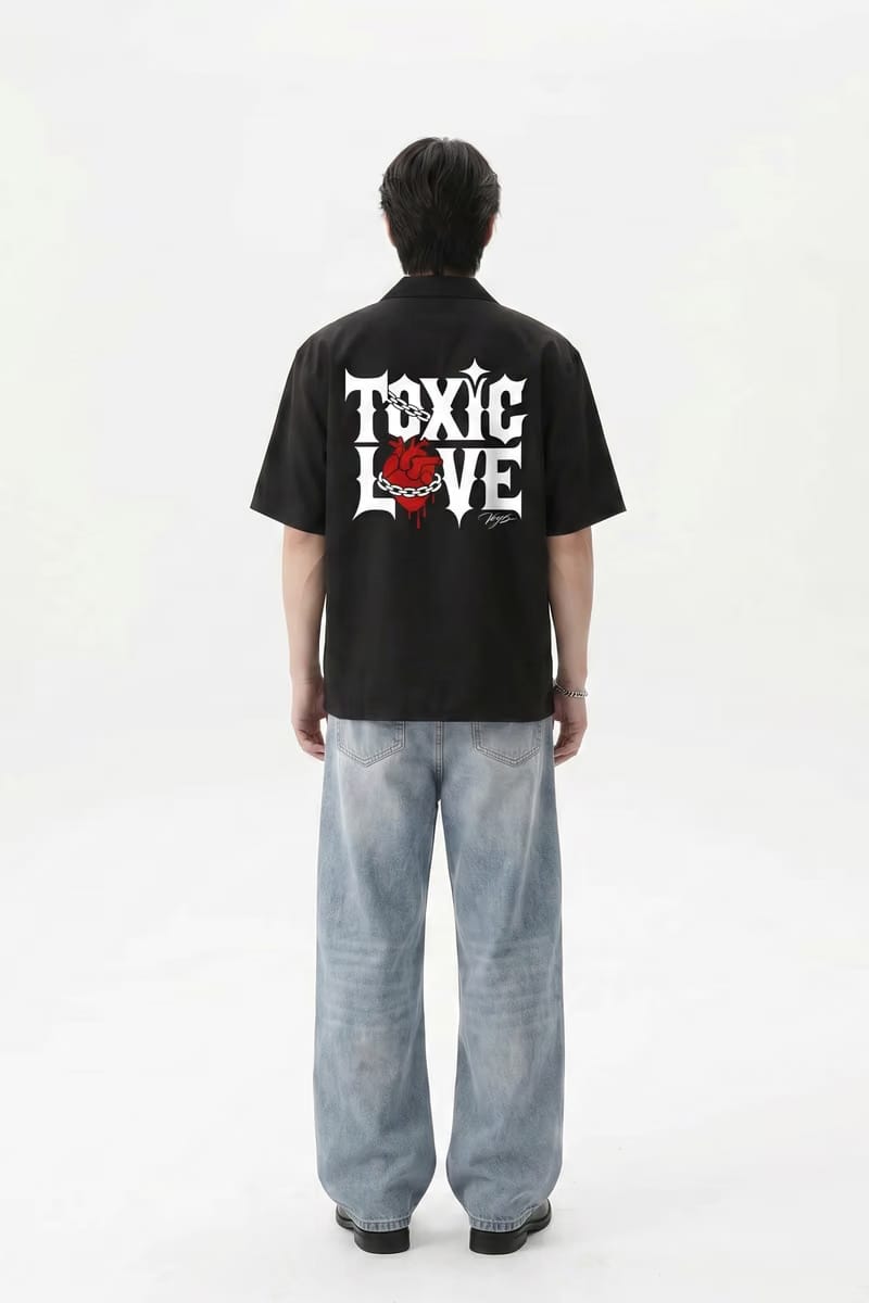 Voyd Static Dreams Black Bowling Shirt