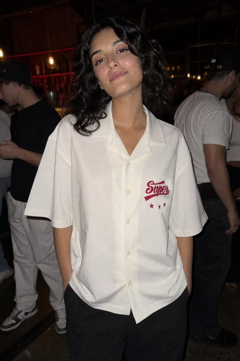 Voyd Supervoyd White Bowling Shirt