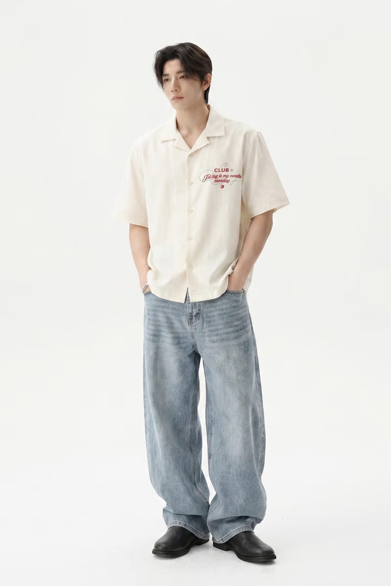 Voyd Voydwear White Bowling Shirt