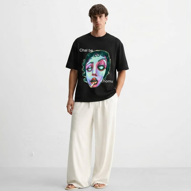 Kaand Chal Be Chomu Black T-shirt