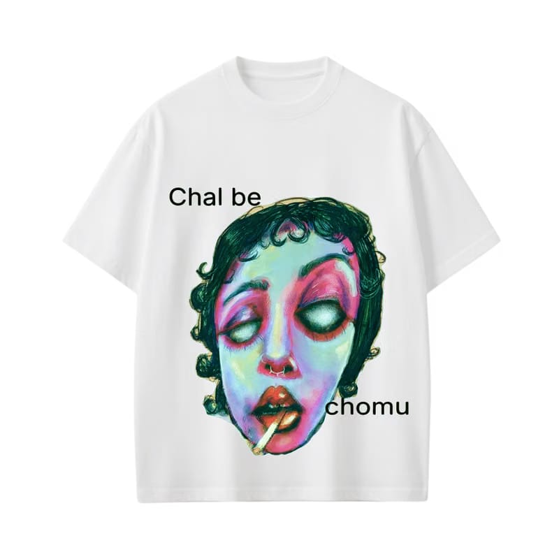 Kaand Chal Be Chomu White T-shirt