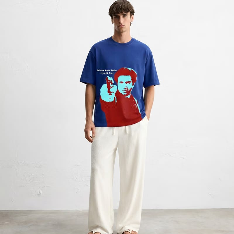Kaand Matt Kr Lala Blue T-shirt