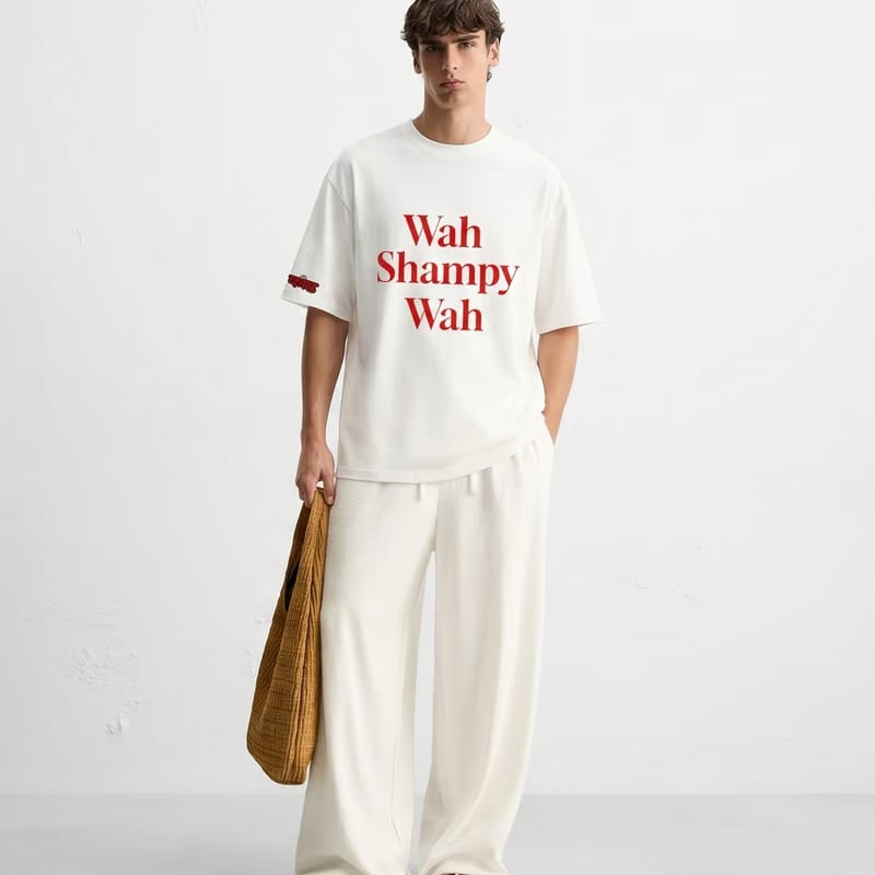 Kaand Wah Shampy Wah White T-shirt