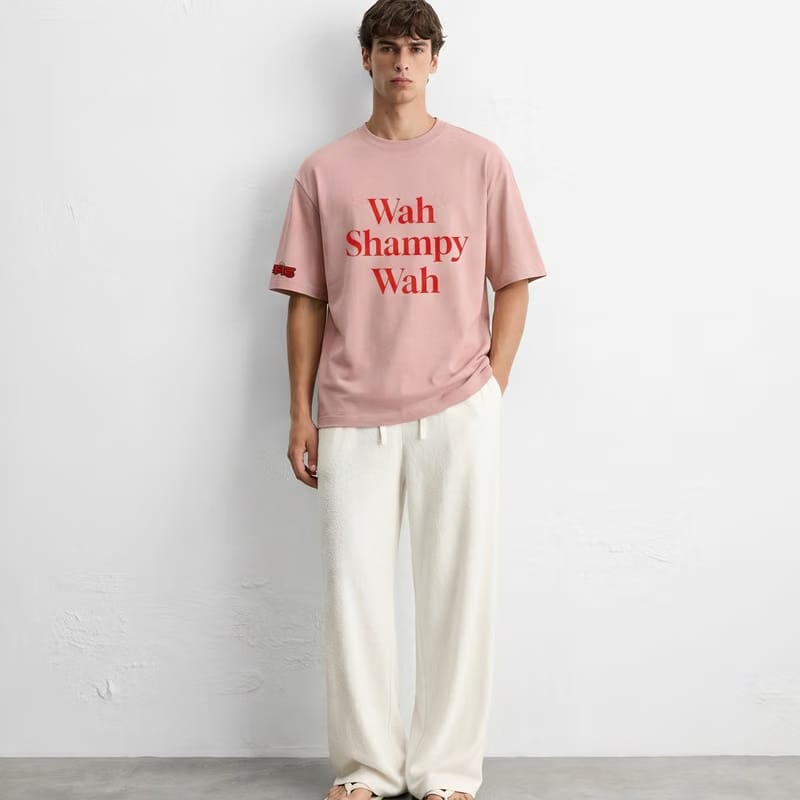 Kaand Wah Shampy Wah Nude Pink T-shirt