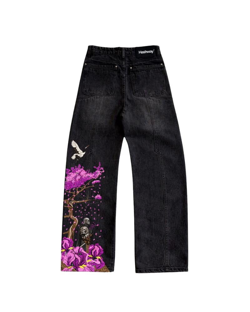 IRON & PETALS EMBROIDERED DENIMS