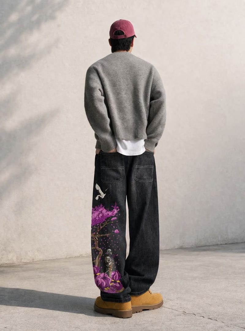IRON & PETALS EMBROIDERED DENIMS