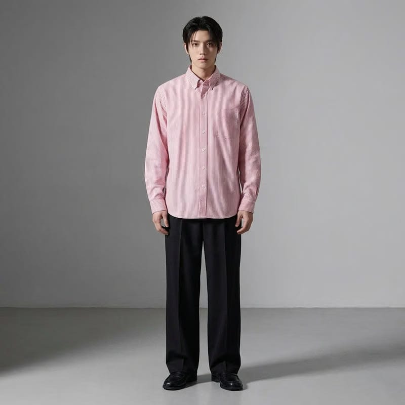 Bad Choices Be Autyst Pink Striped Shirt