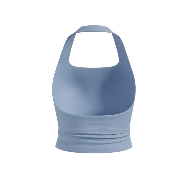 Be Autyst Halter Neck Powder Blue Top