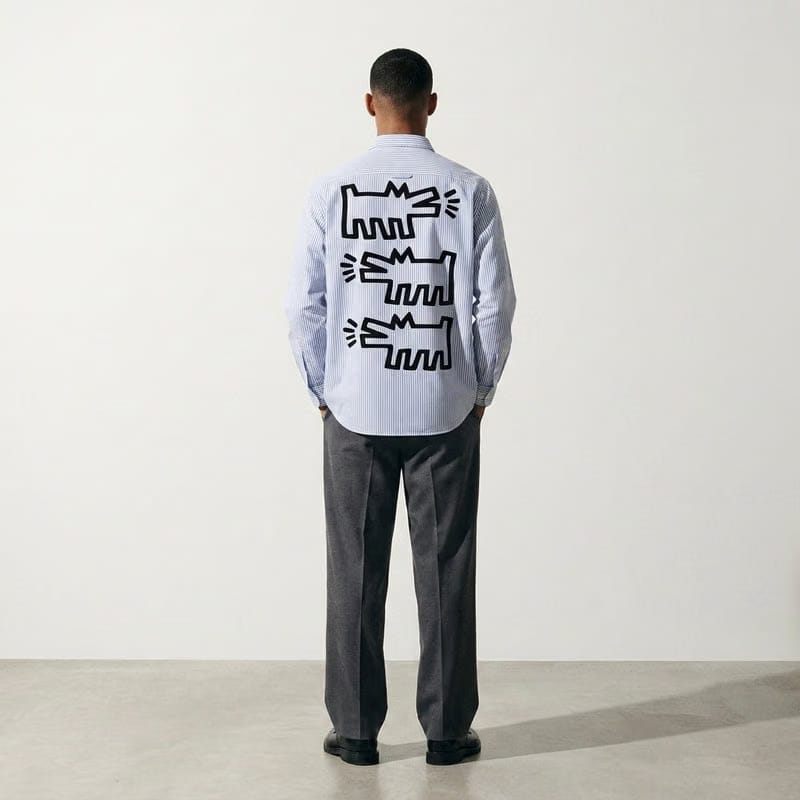 Dogs Out Be Autyst Blue Striped Shirt