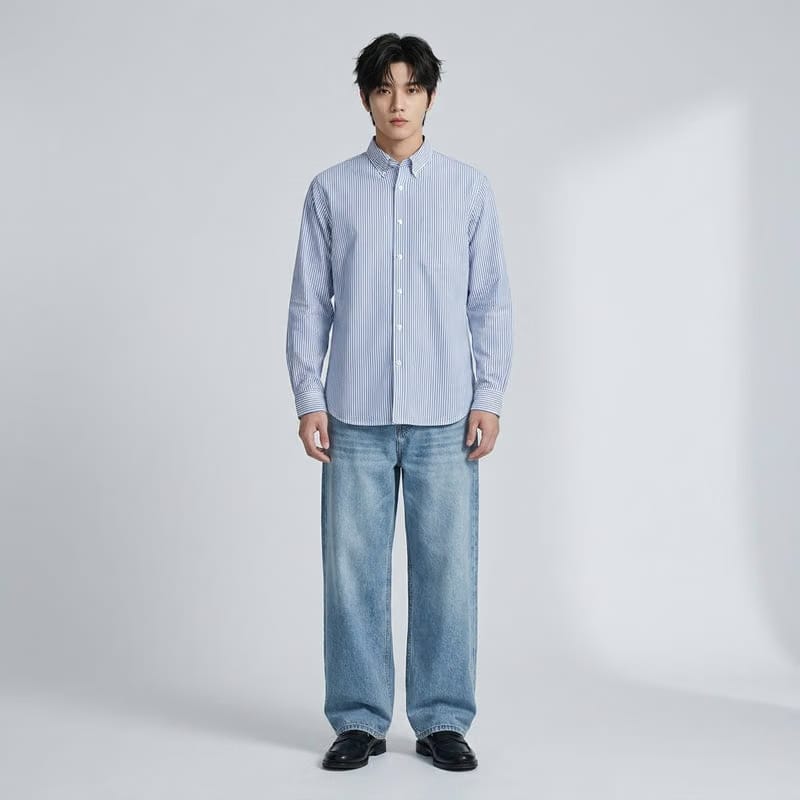 Need Money Be Autyst Blue Striped Shirt