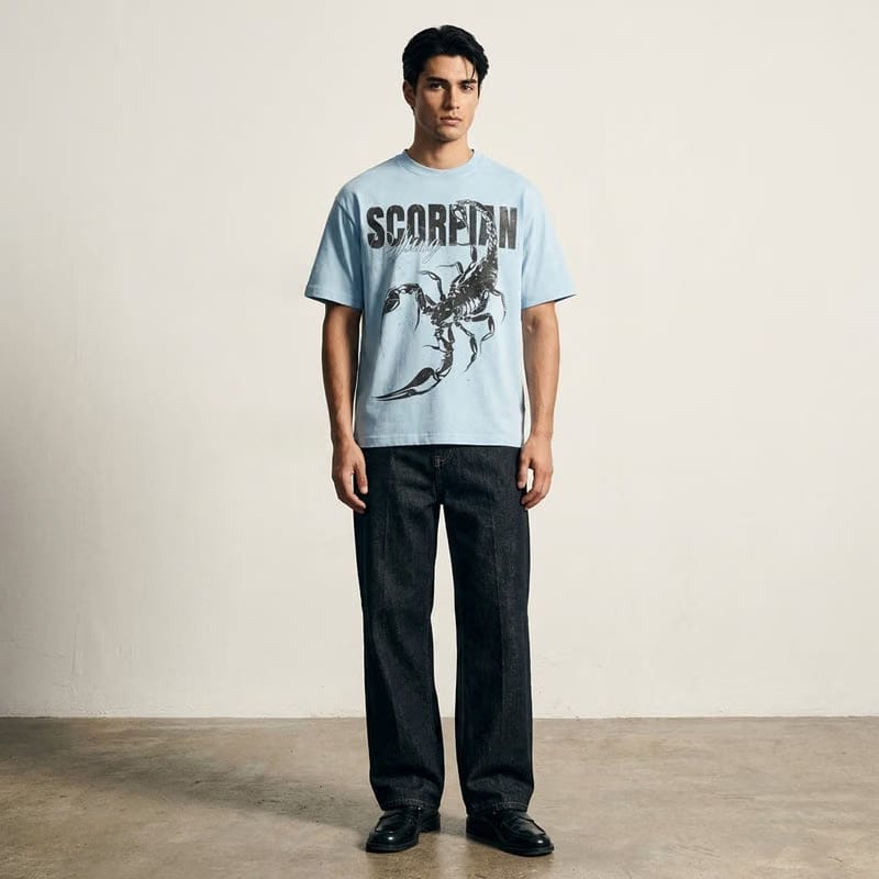 Scorpion Be Autyst Light Blue T-Shirt