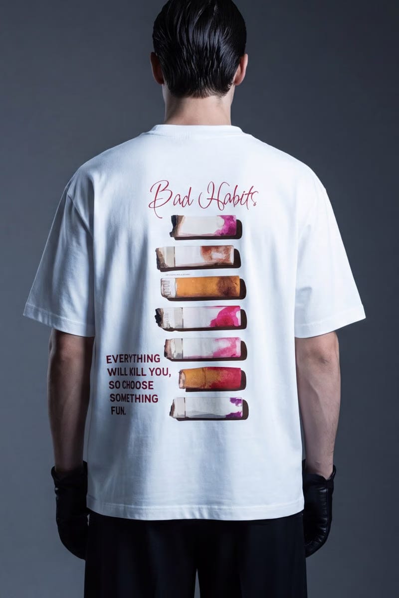 Forfksake Bad Habits T-Shirt(white)