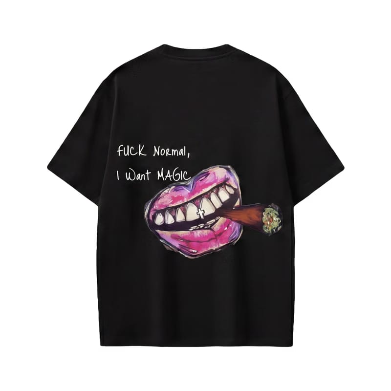 Forfksake Fuck Normal I Want Magic T-Shirt(black)