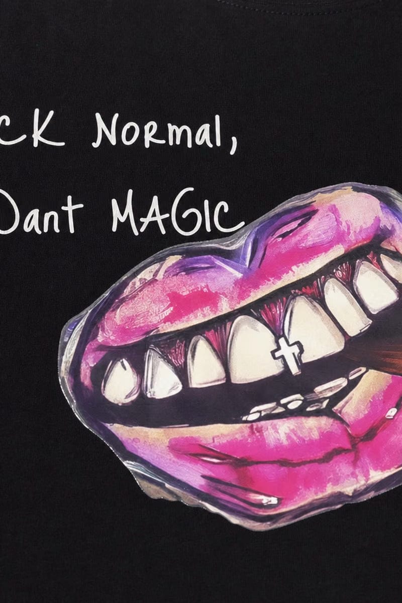 Forfksake Fuck Normal I Want Magic T-Shirt(black)