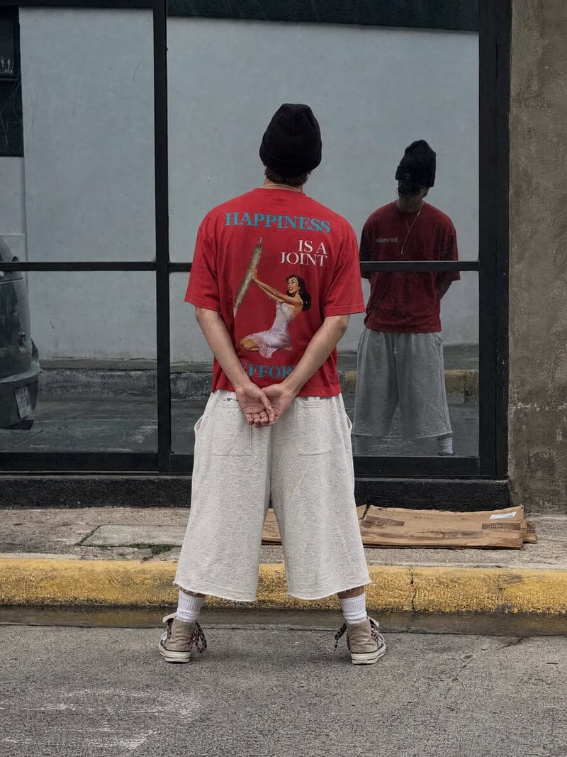 Forfksake Happiness Is A Joint Effort T-Shirt(red)