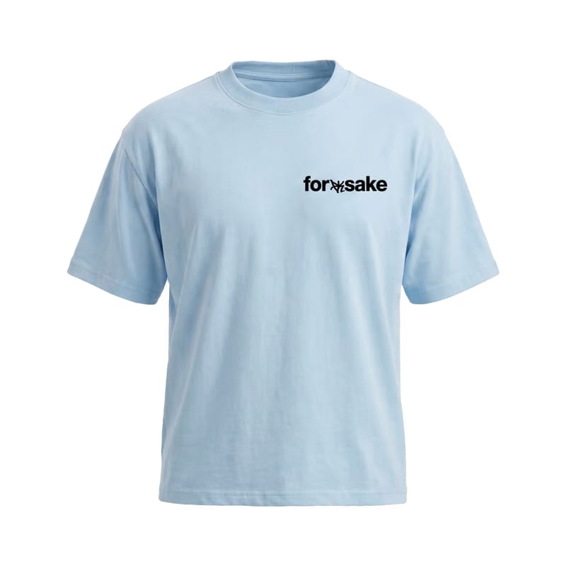 Forfksake I Bite My Tounge It_s A Bad Habit T-Shirt(light Blue)