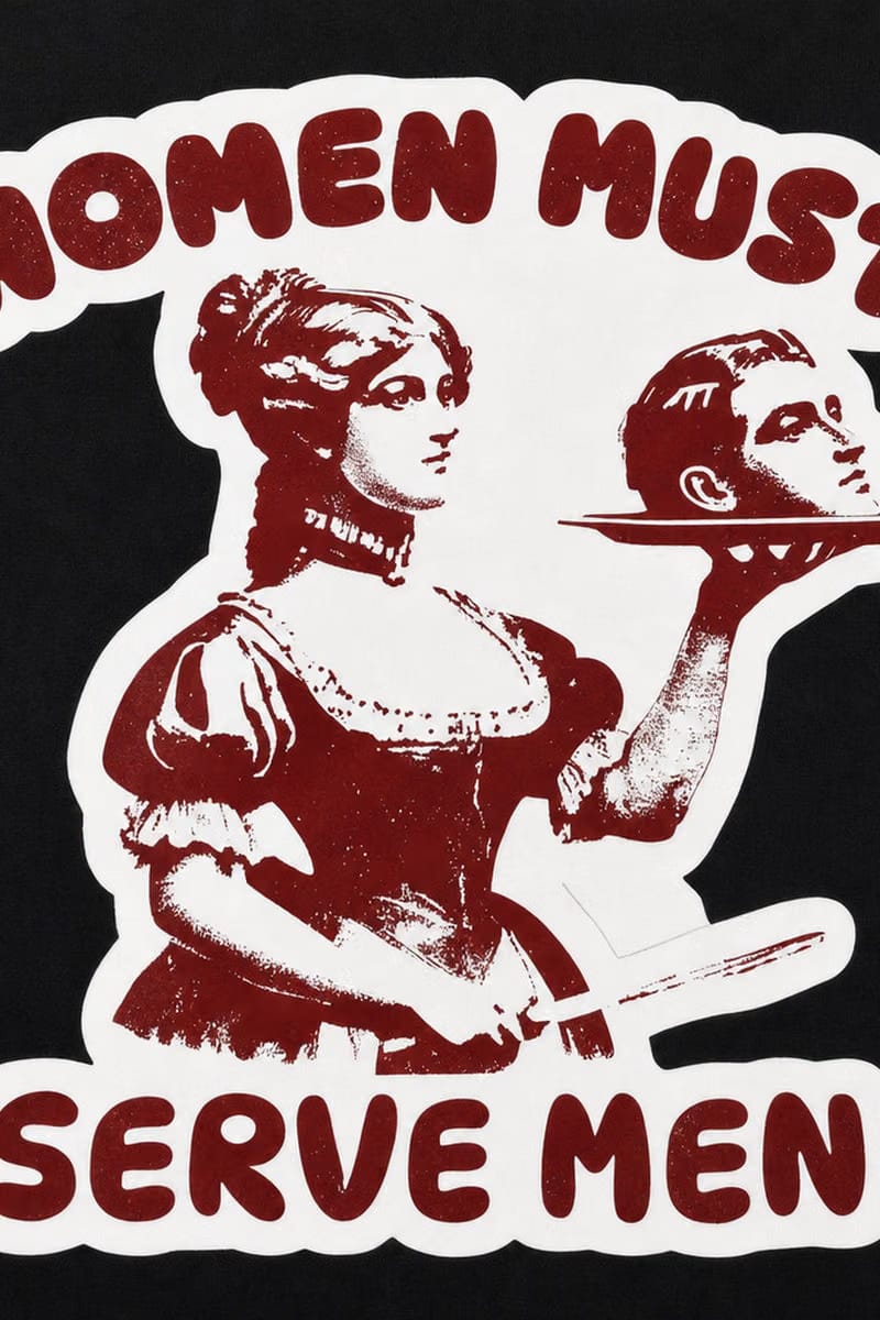 Forfksake Women Must Serve Men T-Shirt(black)