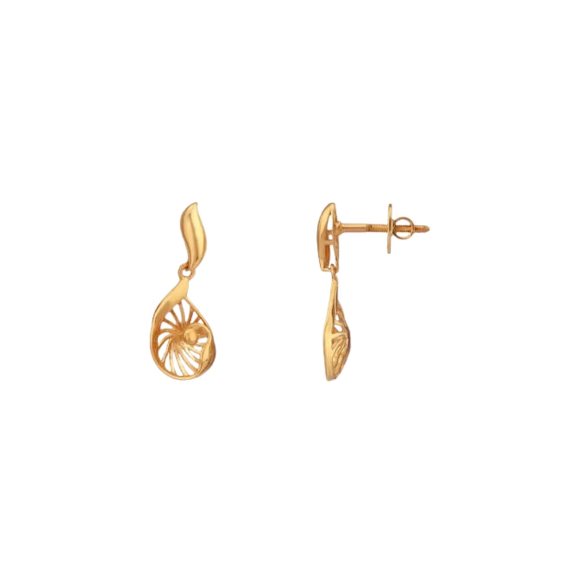 Luminous Leaf Gold Necklace Set
