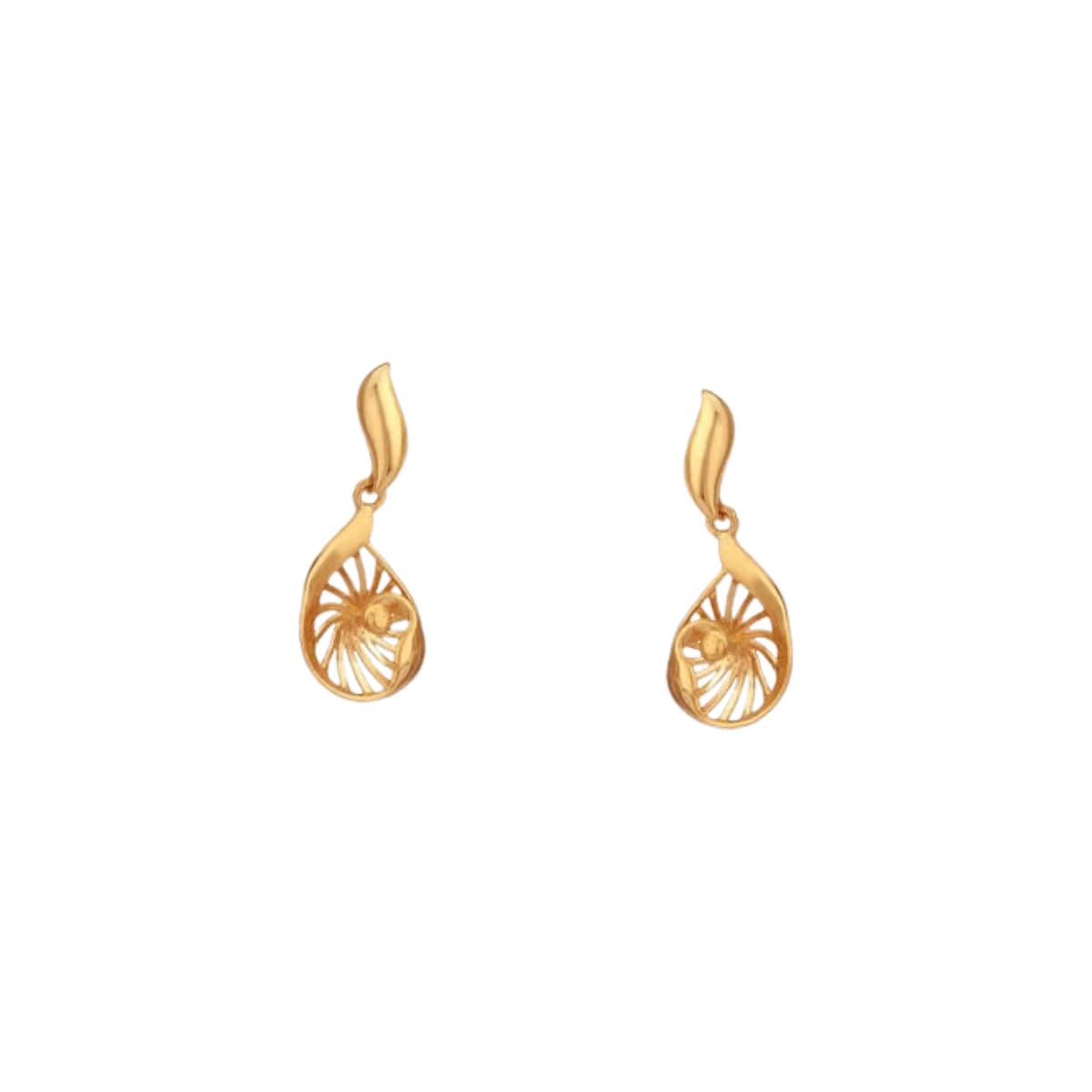 Luminous Leaf Gold Necklace Set
