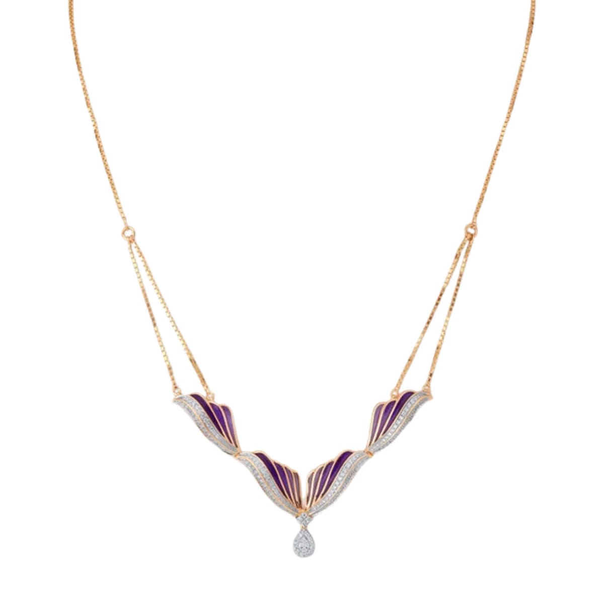 Wing Crest Diamond Necklace