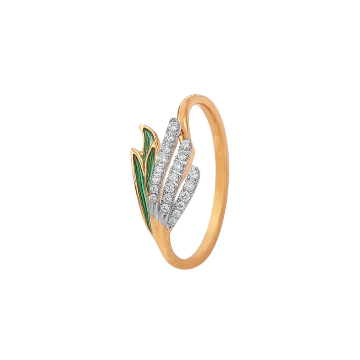Verdant Wing Diamond Ring