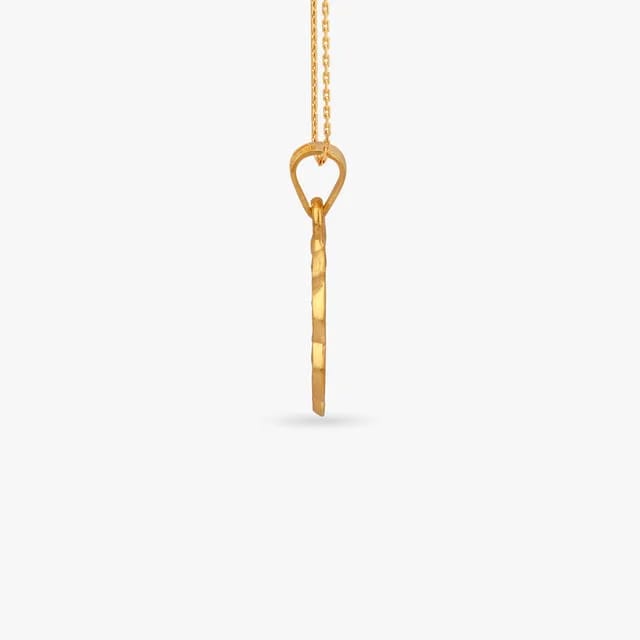 Layered Blossom Gold Pendant for Kids