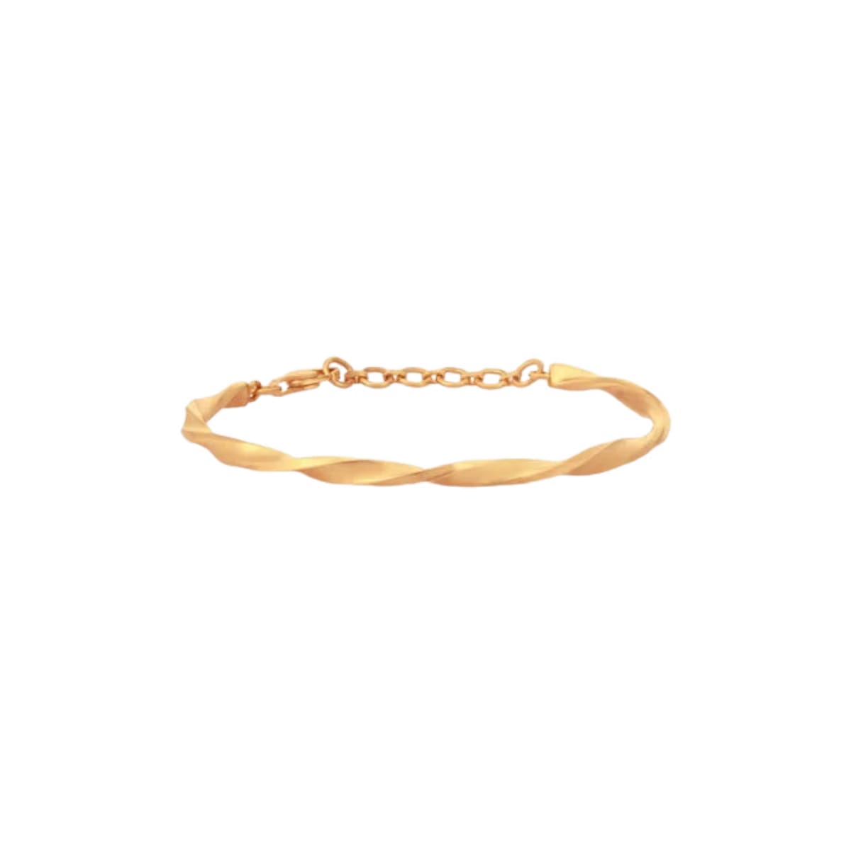 Twisted Flow Gold Bangle
