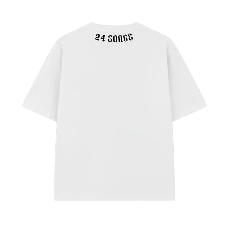 24 Songs - Backstage Basic Tee (White)