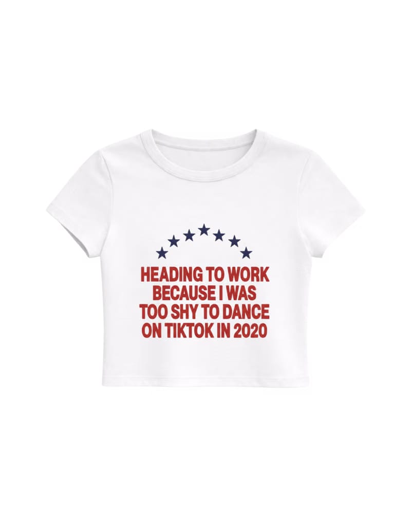 9-5 BABY TEE- WHITE