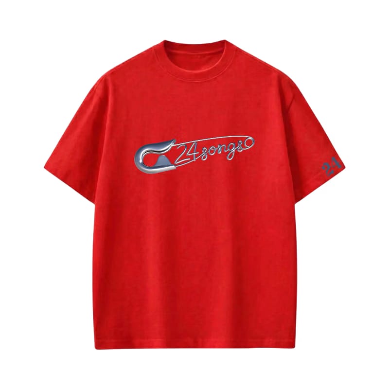 24 Songs-What’s better than listening to music_ Wearing it Tshirt(Red)