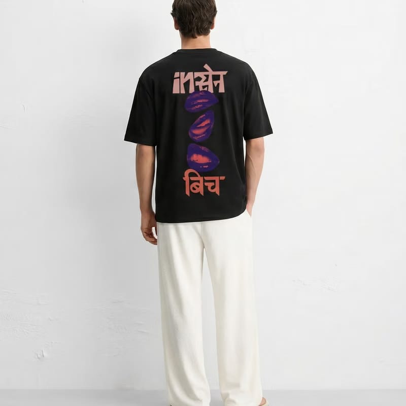 Kaand Insane Bitch Tshirt(Black)-1