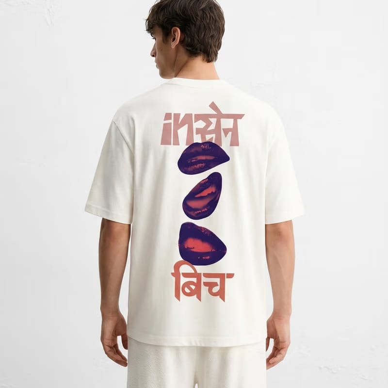 Kaand Insane Bitch Tshirt(White)