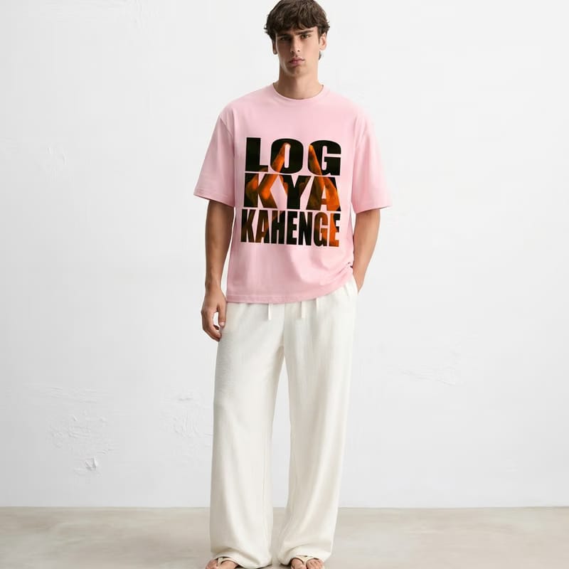 Kaand Log Kya Kahenge Tshirt(Pink)
