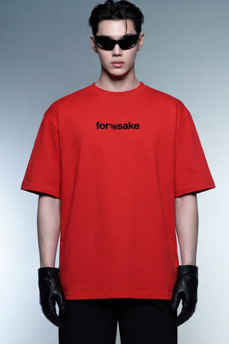 Forfksake Basic Staple Red T-Shirt