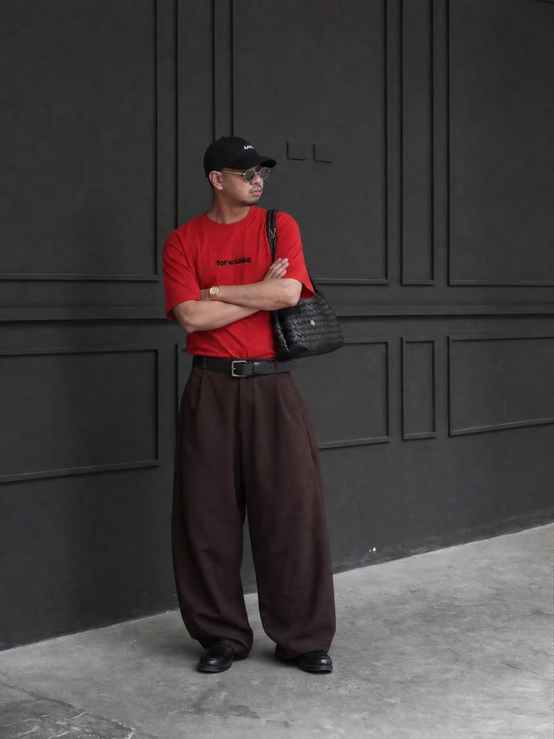 Forfksake Basic Staple Red T-Shirt