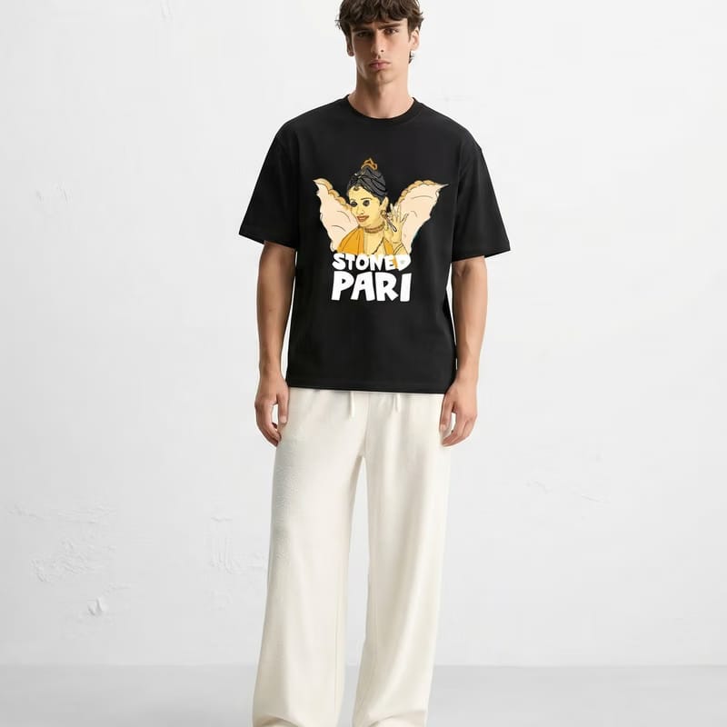 Kaand Stoned Pari Tshirt(Black)