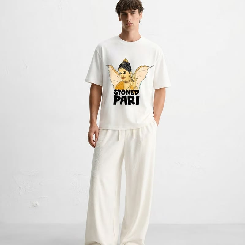Kaand Stoned Pari Tshirt(White)