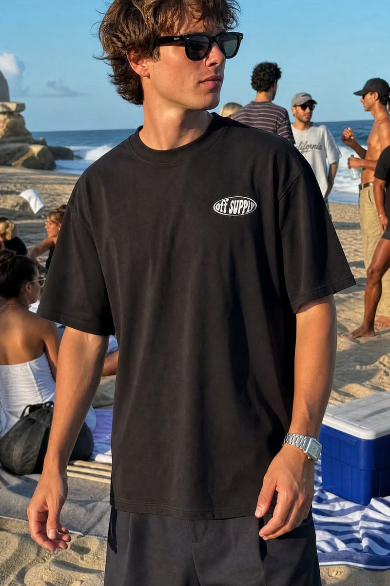 Off Supply Classic Core Black T-shirt