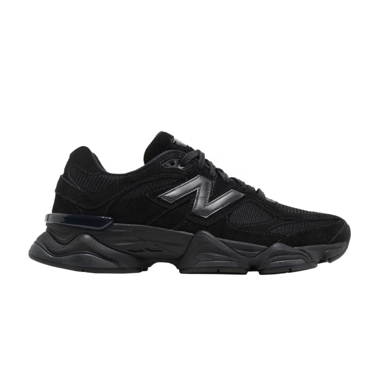 9060 Triple Black Suede