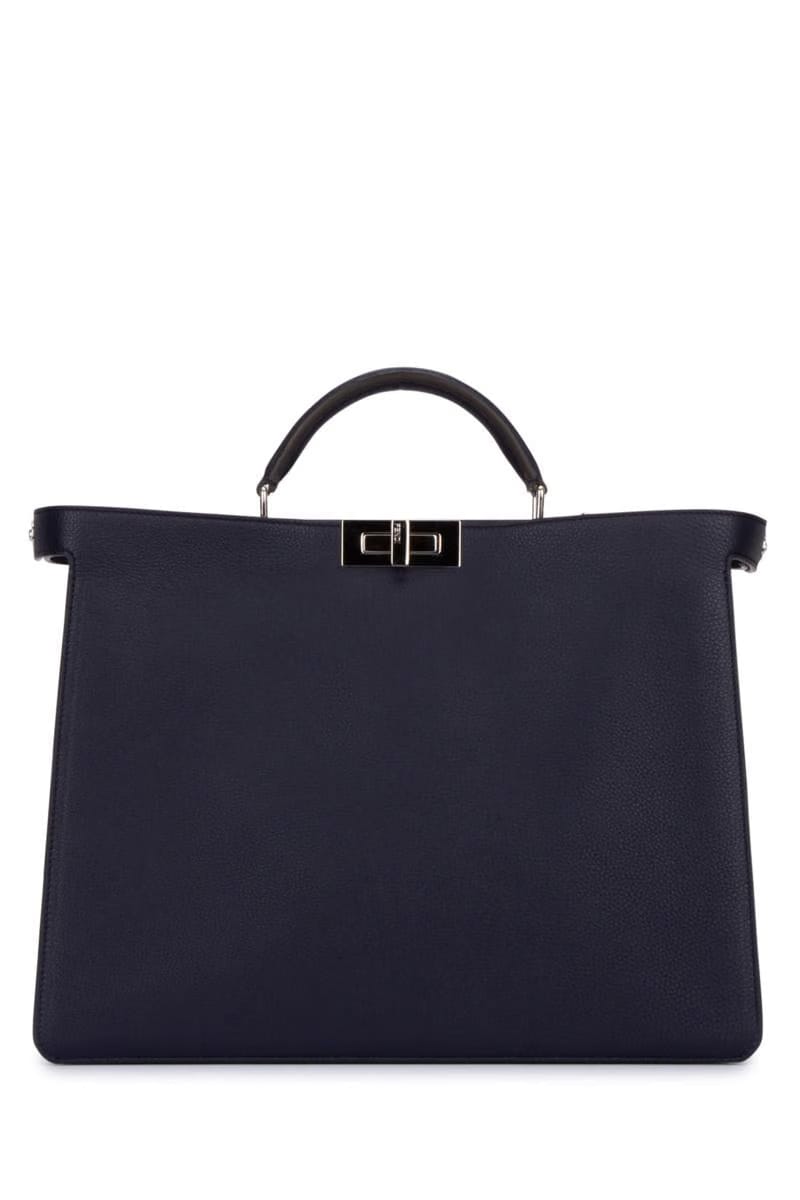 Peekaboo ISeeU Blue Leather Bag