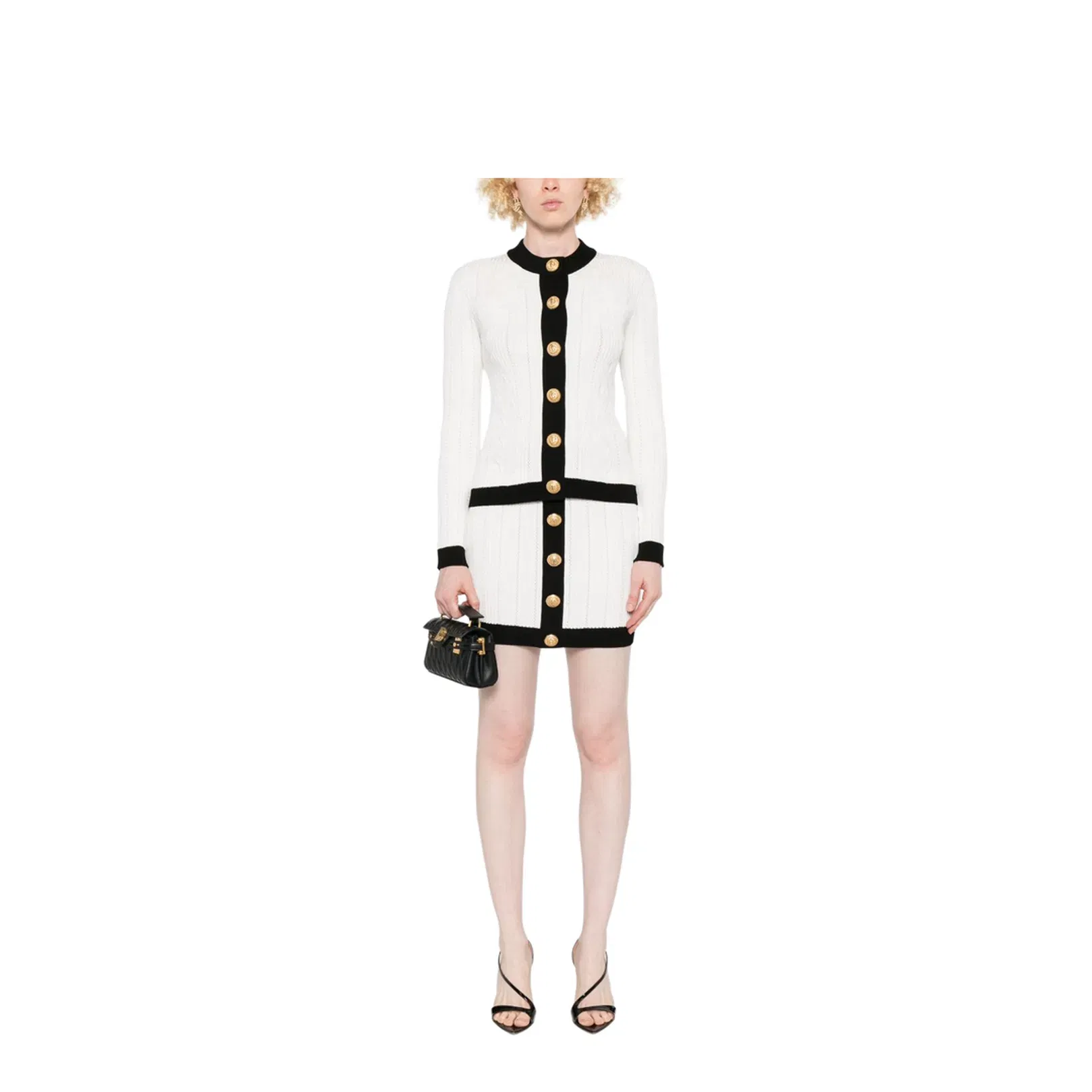Knitted Crewneck Cardigan